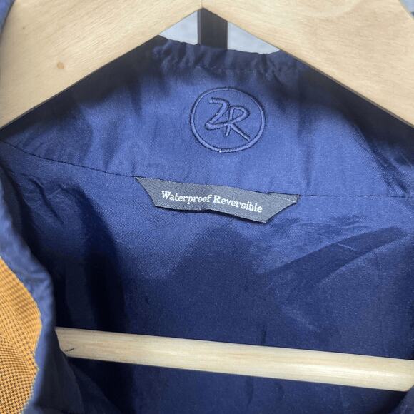 Zero Restriction Waterproof Reversible 1/4 Zip Golf Pullover Orange Blue - Picture 5 of 8